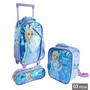 Imagem de KIT Mochila de Rodinhas Infantil Princesa Gelo + Estojo + Lancheira - Seanite