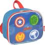 Imagem de Kit Mochila de Rodinhas + Lancheira Avengers Azul Luxcel