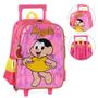 Imagem de Kit Mochila De Rodinhas Lancheira Estojo Kids Mônica Magali