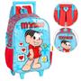 Imagem de Kit Mochila De Rodinhas Lancheira Estojo Mônica Magali
