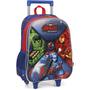 Imagem de Kit Mochila de Rodinhas Lancheira Luxcel Avengers Azul