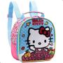 Imagem de Kit Mochila de Rodinhas Lancheira Térmica Estojo Hello Kitty