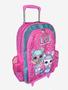 Imagem de Kit mochila de rodinhas lol surprise infantil escolar rosa meninas lancheira estojo