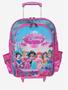 Imagem de Kit mochila de rodinhas mochilete princesas infantil escolar meninas estojo rosa bolsa aula