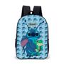 Imagem de Kit Mochila e o estojo Escolar Masculino Feminino Stitch Volta às Aulas