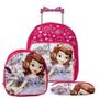 Imagem de Kit Mochila Escola Pequena Princesa Sofia Reforçada