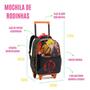 Imagem de Kit Mochila Escolar com 3 Peças, Mochila com Rodinhas, Lancheira e Estojo, Menino, Ninja Manga