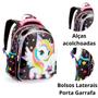Imagem de Kit Mochila Escolar Costas com Lancheira e Estojo Unicórnio Lançamento