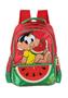 Imagem de Kit Mochila Escolar Costas e Estojo Triplo Turma da Mônica Magali Vermelho - Luxcel
