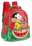 Imagem de Kit Mochila Escolar Costas e Estojo Triplo Turma da Mônica Magali Vermelho - Luxcel