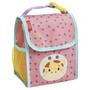 Imagem de Kit Mochila Escolar Creche Passeio Infantil Pequena E Lancheira Termica Menina Girafa Rosa