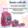 Imagem de Kit Mochila Escolar De Rodinha Hello Kitty Lancheira Térmica