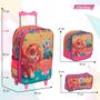 Imagem de Kit Mochila Escolar De Rodinhas Paw Patrol Lancheira Térmica