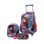 Imagem de Kit Mochila Escolar De Rodinhas Super Hero Infantil Grande