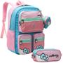 Imagem de Kit Mochila Escolar e Estojo Duplo Hello Kitty Xeryus