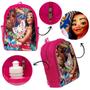 Imagem de Kit Mochila Escolar Feminina Juvenil Costas Moana Passeio