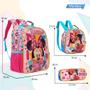 Imagem de Kit Mochila Escolar Feminina Minnie Costas Volta As Aulas