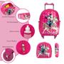 Imagem de Kit Mochila Escolar Feminina Minnie Mouse Rodinha Tam G