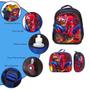 Imagem de Kit Mochila Escolar Homem Aranha Costas 3D Passeio Creche