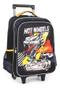 Imagem de Kit Mochila Escolar Hot Wheels Alto Relevo City Rodinhas G