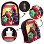 Imagem de Kit Mochila Escolar Infantil Avengers Marvel De Costas