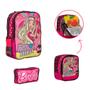 Imagem de Kit Mochila Escolar Infantil Barbie Costas Envio Imediato