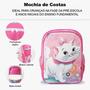 Imagem de Kit Mochila Escolar Infantil Costas G Gatinha Marie Pink 