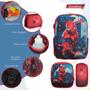 Imagem de Kit Mochila Escolar Infantil Costas Spider Man Resistente