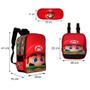 Imagem de Kit Mochila Escolar Infantil Costas Super Mario Resistente