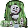 Imagem de Kit Mochila Escolar Infantil de Costas Tam G Panda - Vou Leve