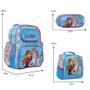 Imagem de Kit Mochila Escolar Infantil Frozen Reforçada Tam G Azul