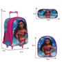 Imagem de Kit Mochila Escolar Infantil Grande de Rodinha Moana Passeio