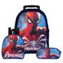 Imagem de Kit Mochila Escolar Infantil Homem Aranha Com Rodinha