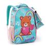 Imagem de Kit Mochila Escolar Infantil Menina Com Lancheira Estojo Animais Fofas