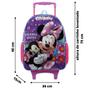 Imagem de Kit Mochila Escolar Infantil Minnie Mouse Lilás