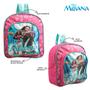 Imagem de Kit Mochila Escolar Infantil Moana e Maui Menina Rosa Costa