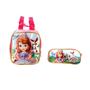 Imagem de Kit Mochila Escolar Infantil Princesinha Sofia Disney Com Ro