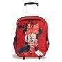 Imagem de Kit Mochila Escolar  Infantil Rodinhas Minnie  G Vermelha