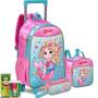 Imagem de Kit Mochila Escolar Infantil Sereia Princesa Meninas Oficial