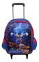 Imagem de Kit mochila escolar infantil Sonic games rodinhas lancheira estojo