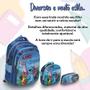 Imagem de Kit Mochila Escolar Infantil Stitch 3D Volta As Aulas