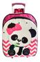 Imagem de Kit Mochila Escolar Infantil Urso Panda Glitter Rodinha G F5