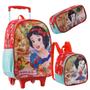 Imagem de Kit Mochila Escolar Lancheira Estojo Branca De Neve 11500