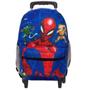 Imagem de Kit Mochila Escolar Masculina Juvenil Spider Man G Rodinha