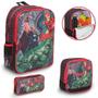 Imagem de Kit Mochila Escolar Menino Grande Vingadores Toys 2u 3 Itens