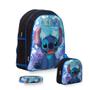 Imagem de Kit Mochila Escolar Menino Stitch Alça Costas + Lancheira