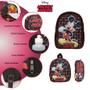 Imagem de Kit Mochila Escolar Mickey Mouse Grande Passeio Menino Aulas