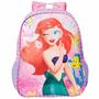 Imagem de Kit Mochila Escolar Princesa Ariel Alças Costas G Com Estojo