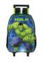 Imagem de Kit Mochila Escolar Rodinha Lancheira Térmica Hulk +