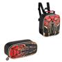 Imagem de Kit Mochila Escolar Rodinhas  Dark Spider -  Denlex 